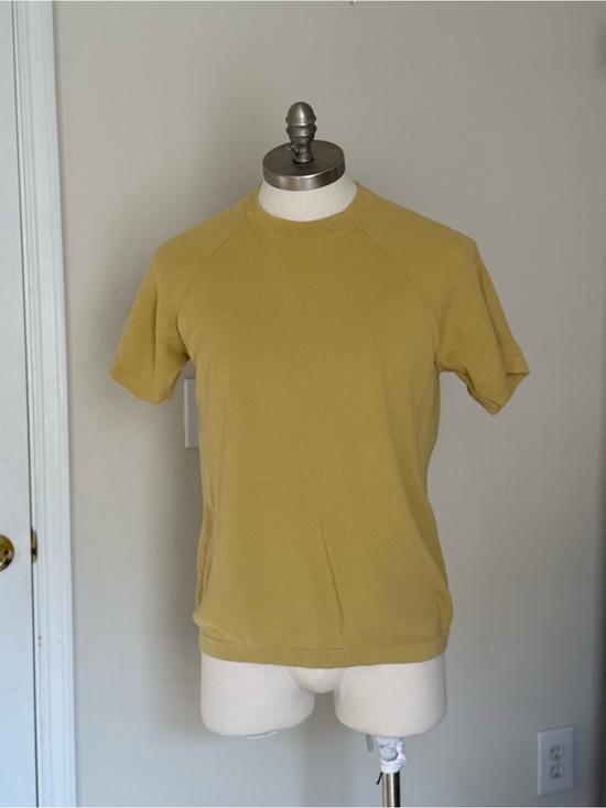Zara Other - Zara Olive-Mustard Short Sleeve Knit Tee